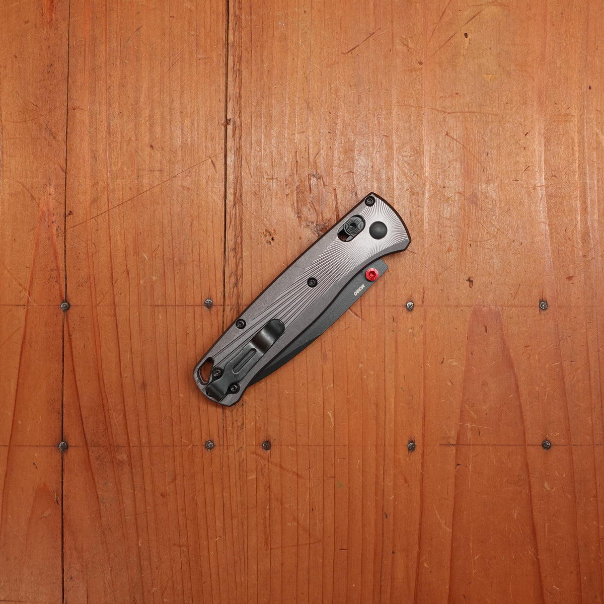 Benchmade 535BK-4 Bugout Drop Point M390 AXIS Lock Gray Aluminum Handle