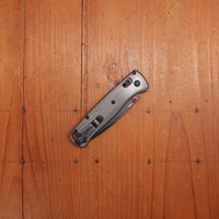 Benchmade 535BK-4 Bugout Drop Point M390 AXIS Lock Gray Aluminum Handle