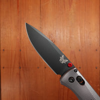 Benchmade 535BK-4 Bugout Drop Point M390 AXIS Lock Gray Aluminum Handle