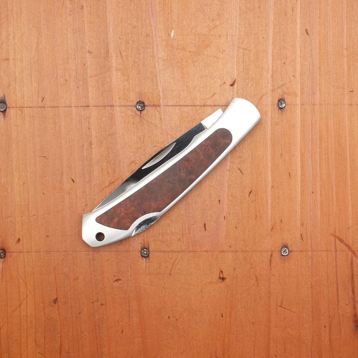 MOKI Kita Kitsume Folding Knife Linen Quince Handle