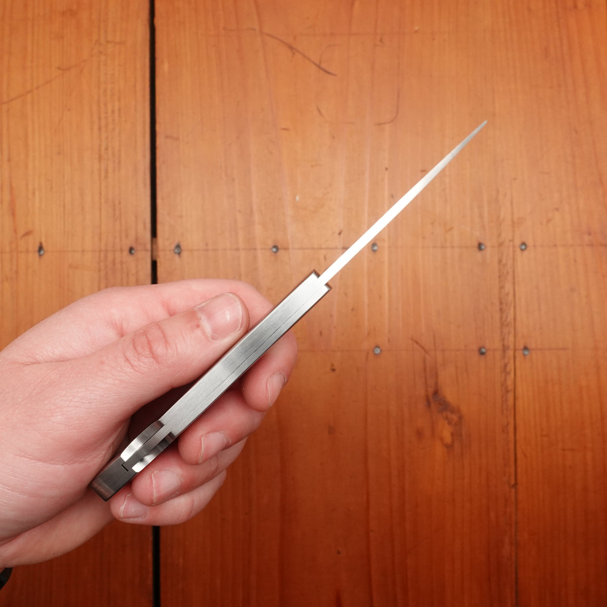 MOKI Kita Kitsume Folding Knife Linen Quince Handle