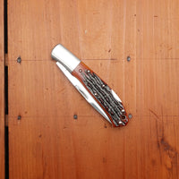 MOKI Kronos Folding Knife Stag Handle
