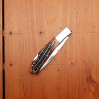 MOKI Kronos Folding Knife Stag Handle