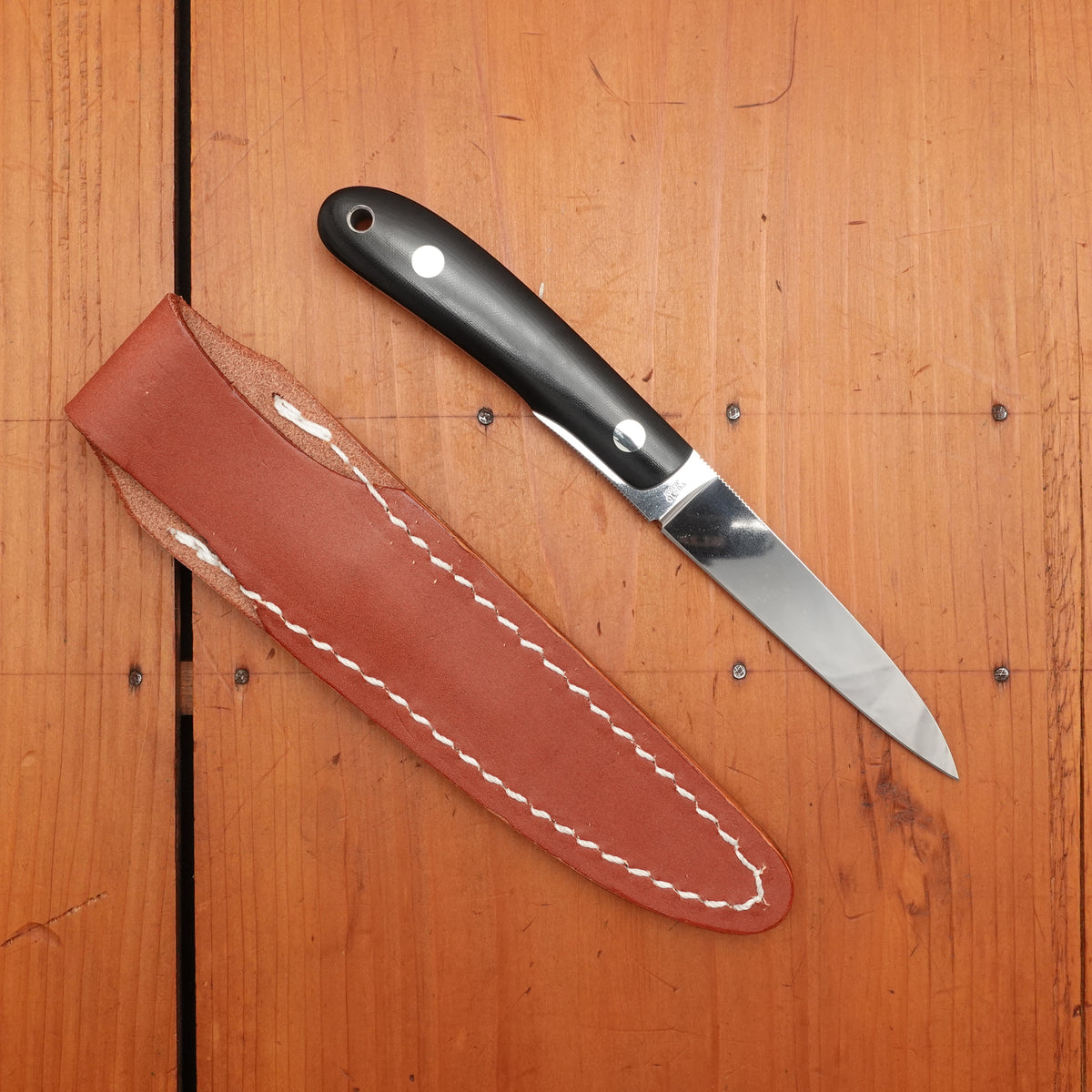 MOKI Banff Fixed Blade Linen Micarta Handle