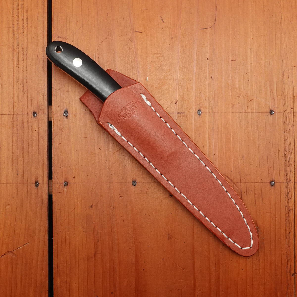 MOKI Banff Fixed Blade Linen Micarta Handle