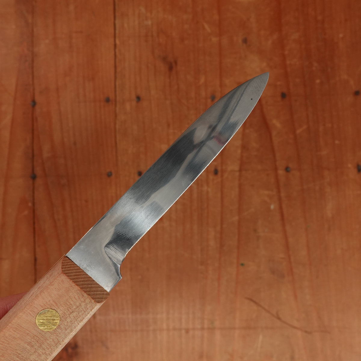 New Old Stock 3.25" Paring Knife Stainless Beechwood Japan 1960-80