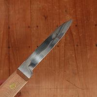 New Vintage 3.25" Paring Knife Stainless Beechwood Japan 1960-80