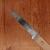 New Old Stock 3.25" Paring Knife Stainless Beechwood Japan 1960-80