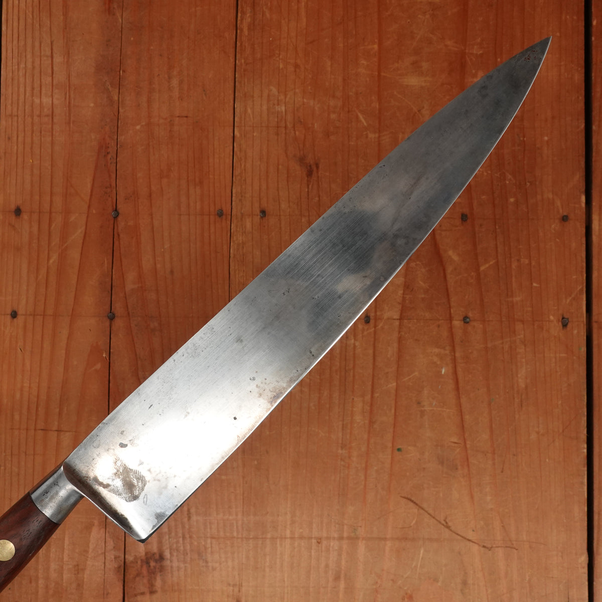 K Sabatier Jeune 10” / 25cm Chef Knife Carbon Steel ~1960s
