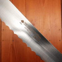 Friedr Herder 8” Serrated Boscher Knife Carbon Walnut