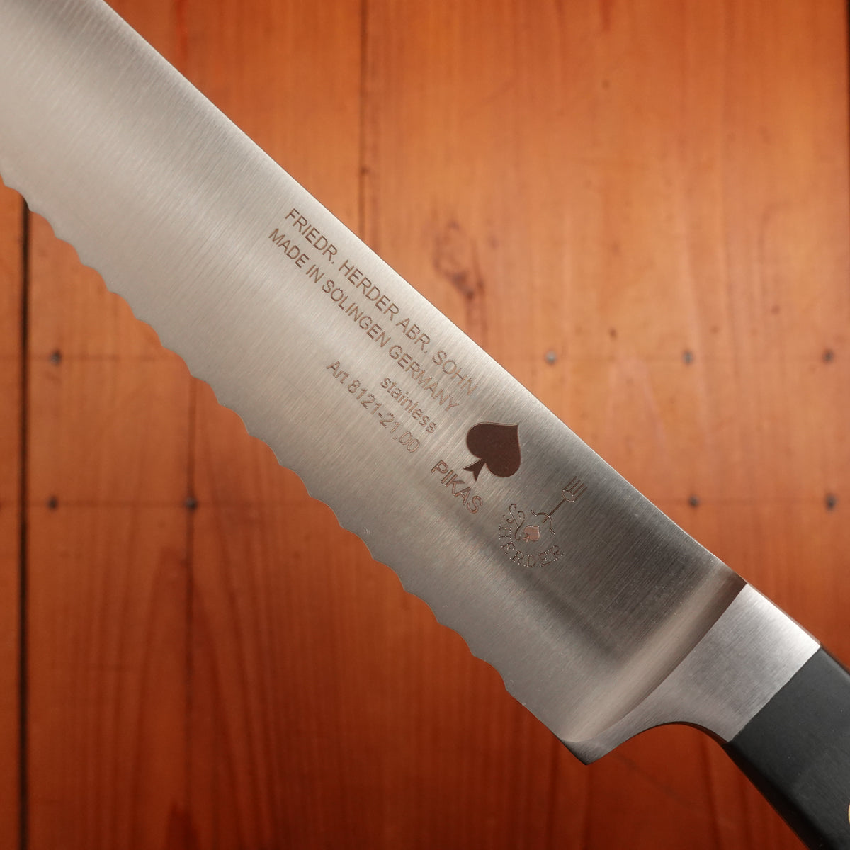 Friedr Herder Pikas 8” Bread Knife Forged Stainless POM