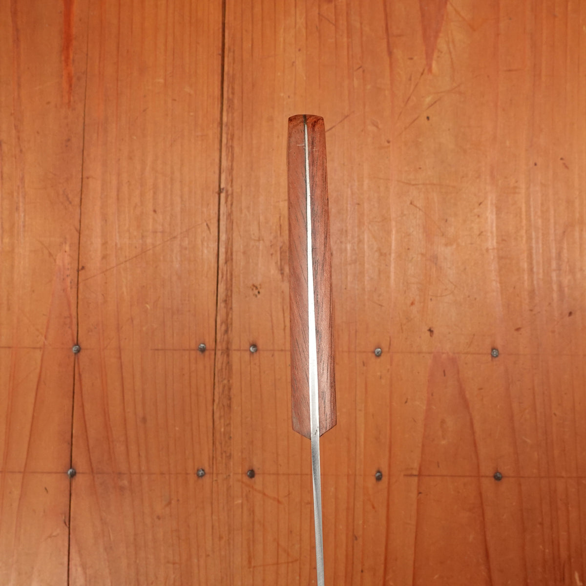 New Vintage 14cm 5.5" Plate-Semelle Office Knife Hand Forged Carbon 3 Rosette Rosewood 1950-60