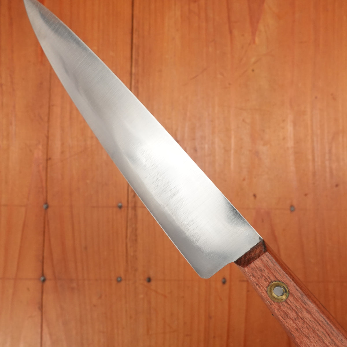 New Vintage 14cm 5.5" Plate-Semelle Office Knife Hand Forged Carbon 3 Rosette Rosewood 1950-60