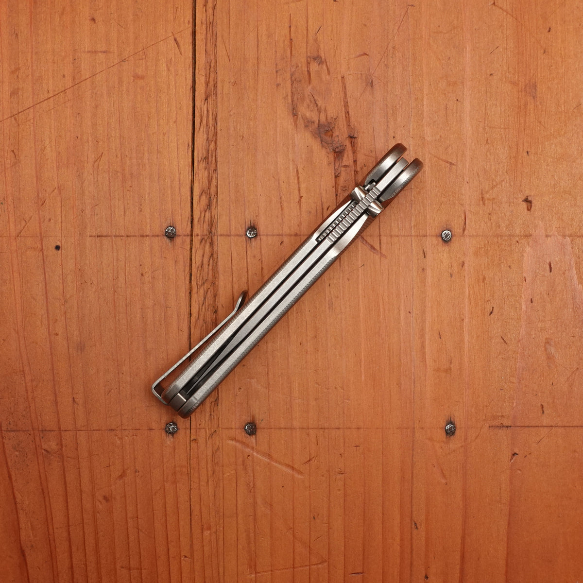 Tactile Rockwall Thumbstud Drop Point MagnaCut Liner Lock Titanium Handle