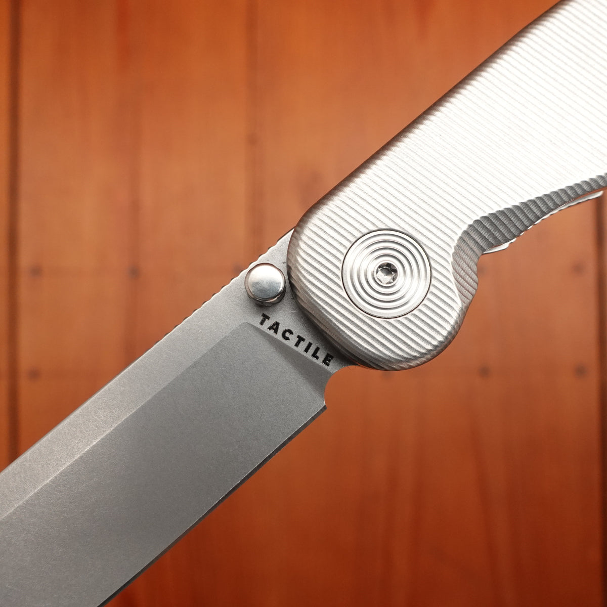Tactile Rockwall Thumbstud Drop Point MagnaCut Liner Lock Titanium Handle