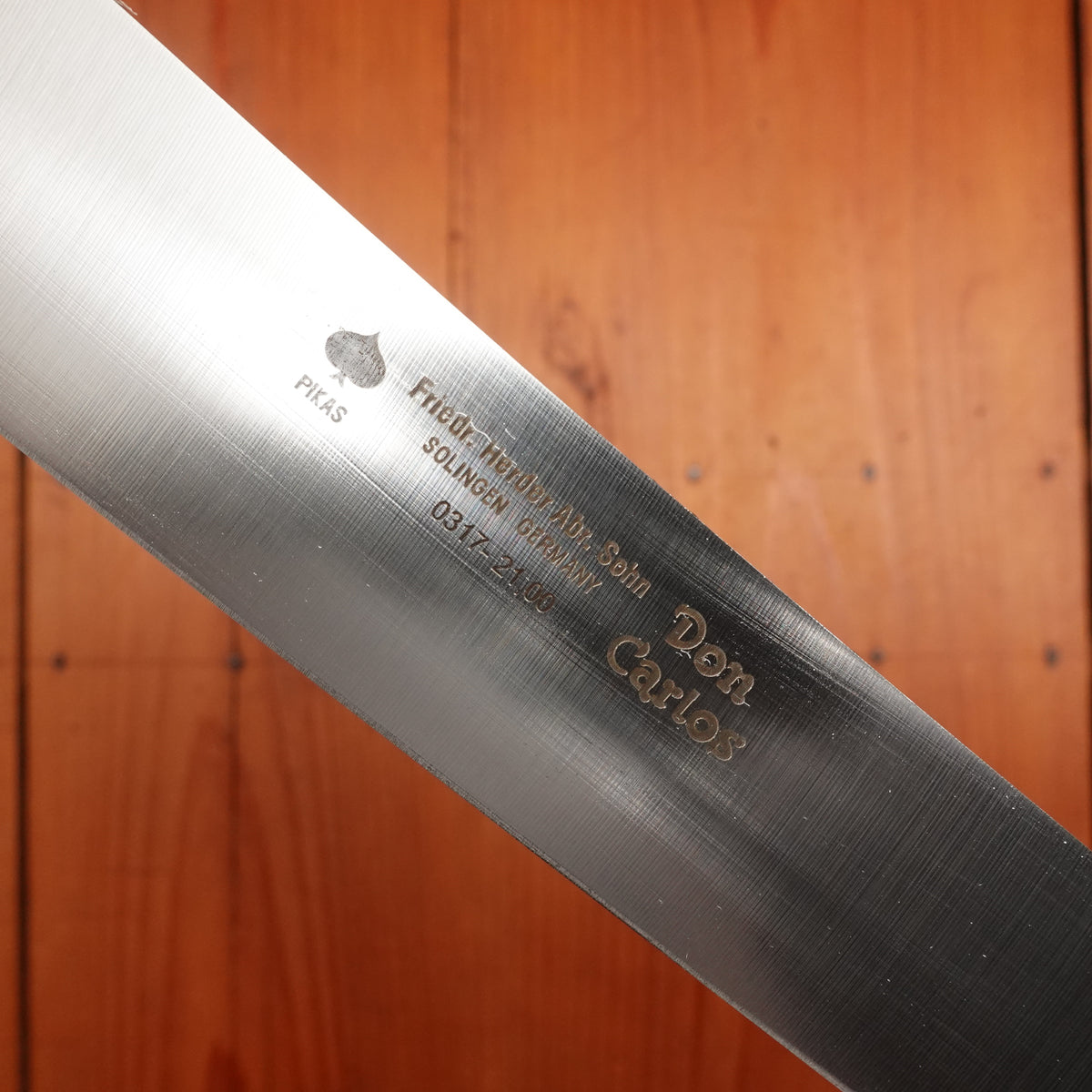 Friedr Herder 8” Boscher Knife Carbon Walnut