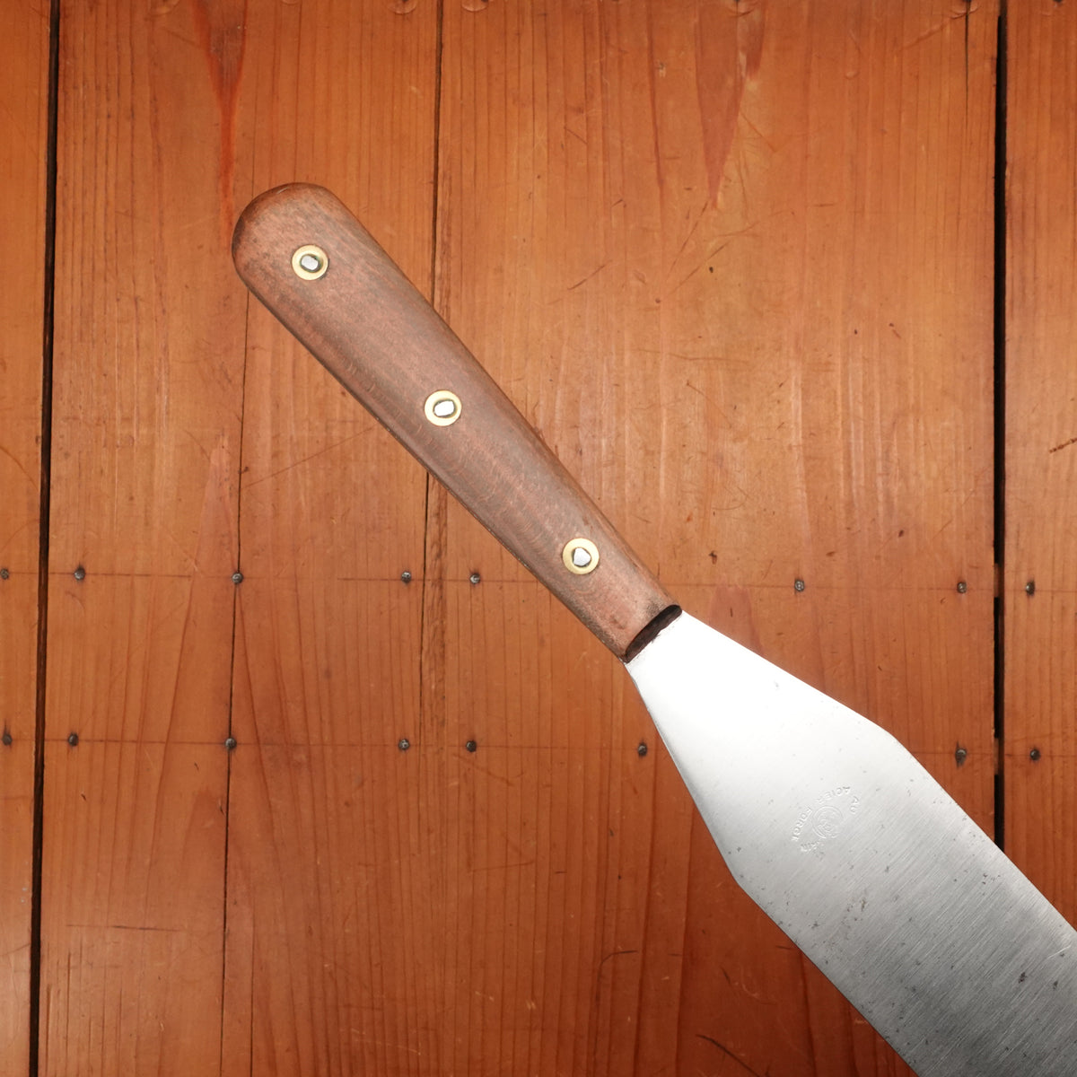 New Old Stock Au Nain 33cm / 13" Spatula Forged Carbon Steel St Remy, France 1950-60s
