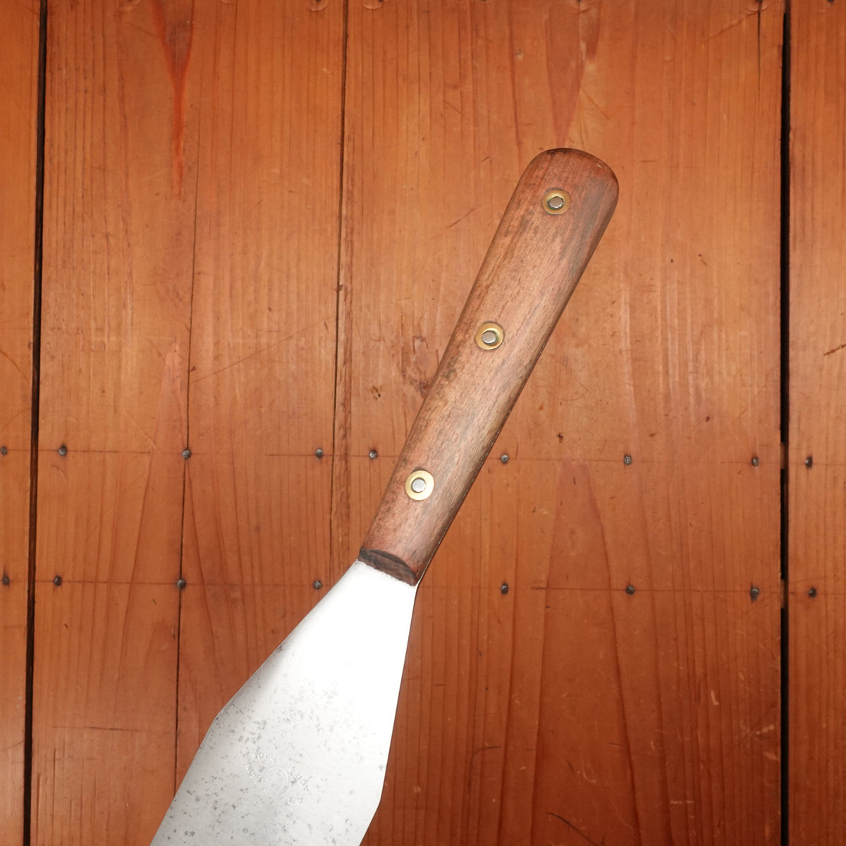 New Old Stock Au Nain 33cm / 13" Spatula Forged Carbon Steel St Remy, France 1950-60s