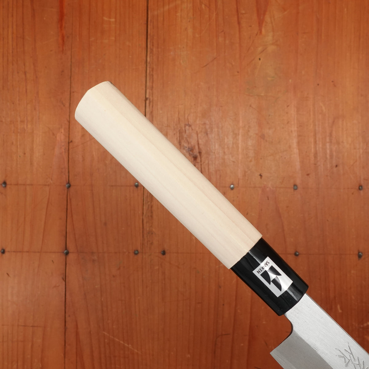 New Old Stock Kanehide 240mm Yanagi Shirogami 3 Poplar Handle
