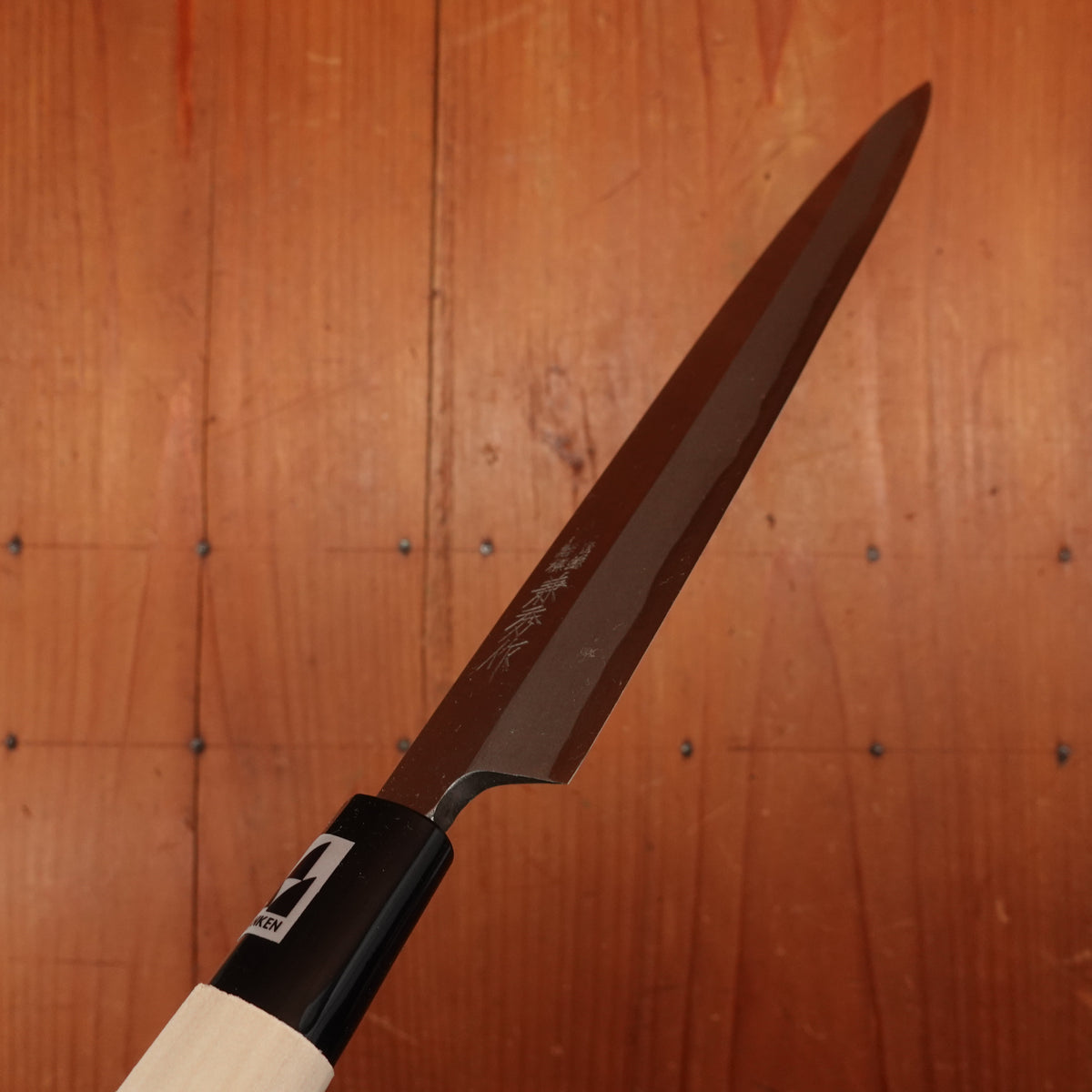 New Old Stock Kanehide 240mm Yanagi Shirogami 3 Poplar Handle