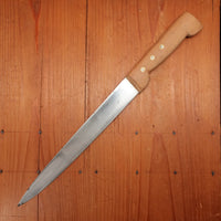 New Old Stock Au Nain 9.5" Semi-Flex Slicer Carbon Rosette Beechwood St. Remy, Thiers, France 1950-70