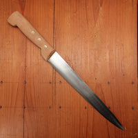 New Old Stock Au Nain 9.5" Semi-Flex Slicer Carbon Rosette Beechwood St. Remy, Thiers, France 1950-70