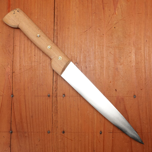 New Old Stock 6.75" Semi-Flex Slicer Carbon Rosette Beech 1950-70