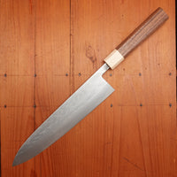 Hitohira TD 240mm Gyuto SLD Tsuchime Walnut Handle