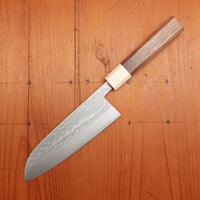 Hitohira TD 165mm Santoku SLD Tsuchime Walnut Handle