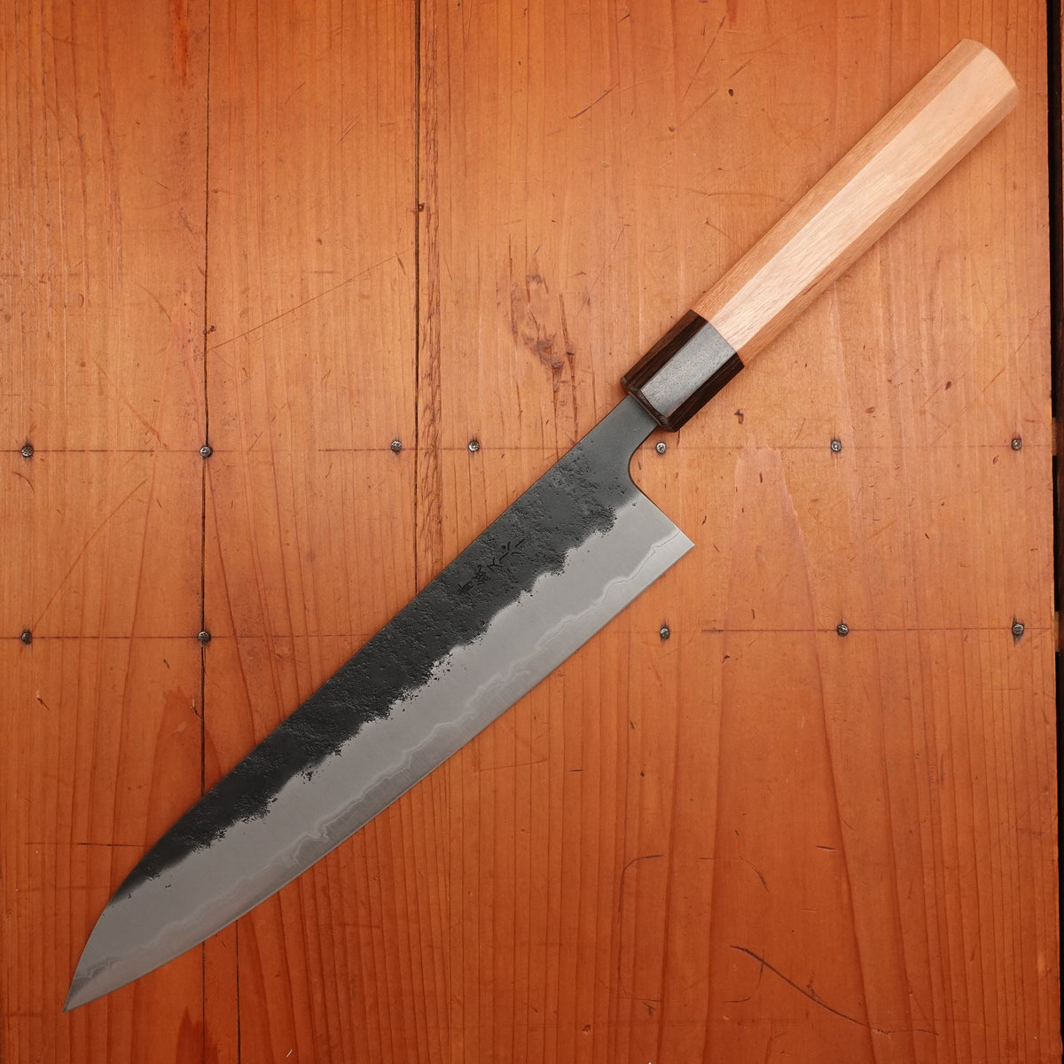 Hitohira Futana SB 240mm Gyuto Aogami Super Kurouchi Cherry Wood