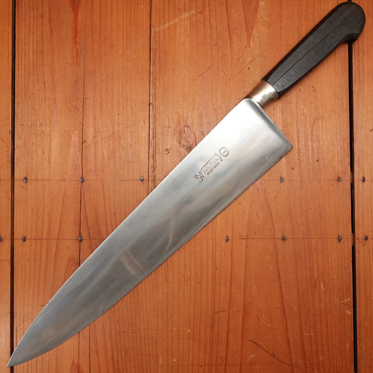 New Old Stock PD Sabatier Acier Fondu Nogent / Cuisine Massive 35cm / 13.75" Chef Carbon 30s?