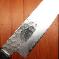 Hitohira HG 180mm Gyuto Stainless Tsuchime Damascus Rosewood Handle