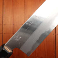 Hitohira Tanaka Ren 180mm Santoku Shirogami 2 Ho Wood