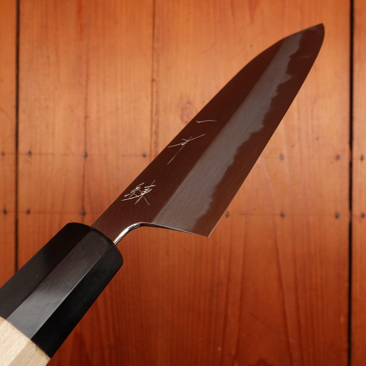 Hitohira Tanaka Ren 180mm Santoku Shirogami 2 Ho Wood