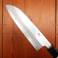 Hitohira Tanaka Ren 180mm Santoku Shirogami 2 Ho Wood