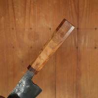 Rolin Knives Compound 205mm Gyuto 52100 Carbon Curly and Burl Redwood