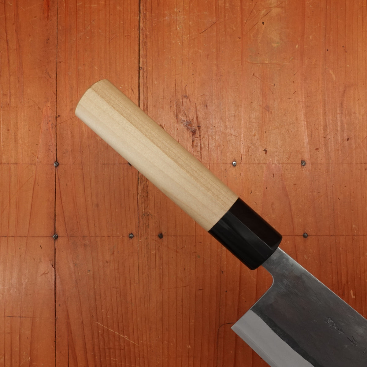 Hitohira TD 165mm Nakiri Stainless Clad Aogami 2 Kurouchi Ho Wood Handle (D-Shape)