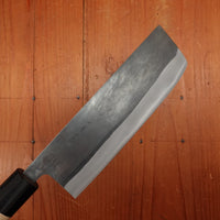 Hitohira TD 165mm Nakiri Stainless Clad Aogami 2 Kurouchi Ho Wood Handle (D-Shape)