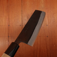 Hitohira TD 165mm Nakiri Stainless Clad Aogami 2 Kurouchi Ho Wood Handle (D-Shape)