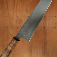 Rolin Knives 210mm Gyuto Lohman Carbon Kurouchi Spalted Maple & Black G10 with Saya