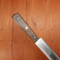 New Old Stock Au Nain 8" Bullnose Carbon Steel Brass Rosette Beechwood St. Remy, Thiers, France 1950-60