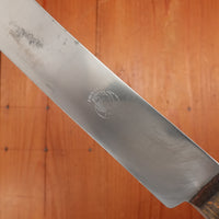 New Old Stock Au Nain 8" Bullnose Carbon Steel Brass Rosette Beechwood St. Remy, Thiers, France 1950-60