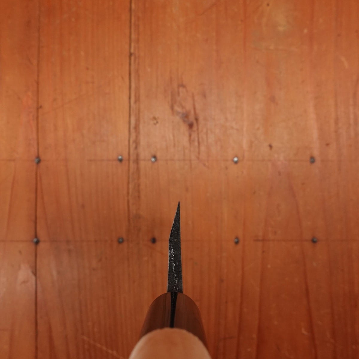 New Old Stock Kanehide 120mm Deba Shirogami 3 Poplar Handle