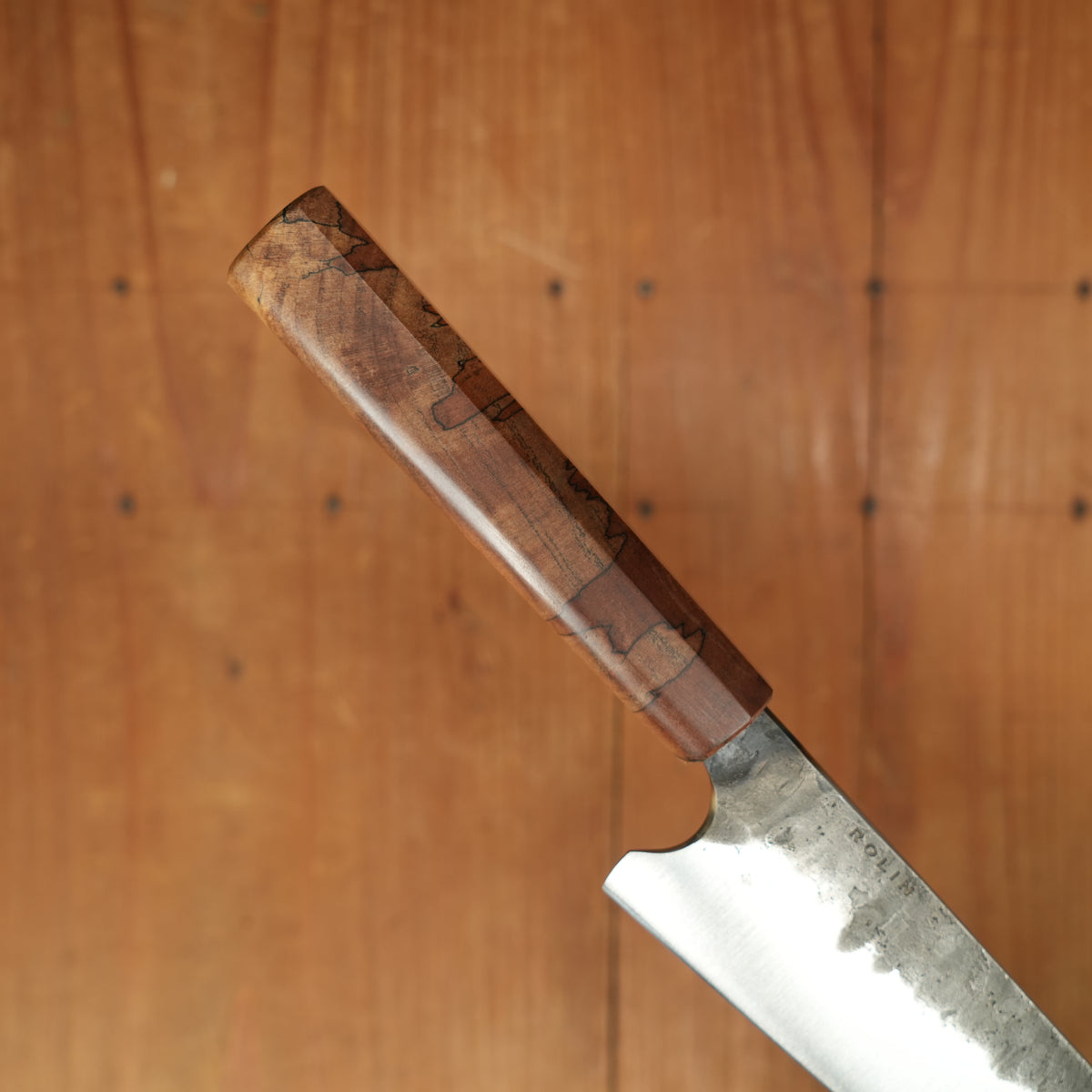 Rolin Knives 205mm Gyuto 51200 Spalted Hackberry