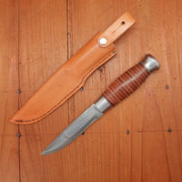 New Old Stock S. & S. Helle Holmedal Norway 100mm Knife Carbon
