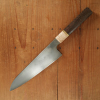 Rolin Knives Honyaki 200mm W2 Curly Walnut & Maple with Brass