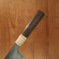 Rolin Knives Honyaki 200mm W2 Curly Walnut & Maple with Brass