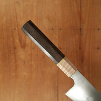 Rolin Knives Honyaki 200mm W2 Curly Walnut & Maple with Brass