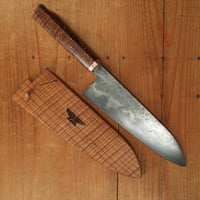 Rolin Knives GoMai 195mm Gyuto Lohman Carbon Spalted Maple & Copper with Saya