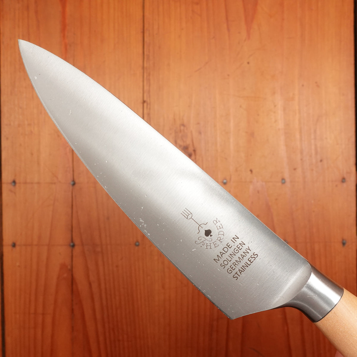 Friedr Herder Madera 6" Chef Forged Stainless Olive 1/2 Bolster